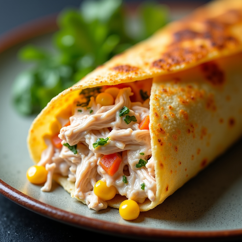 Foto da receita Crepioca de Frango Desfiado
