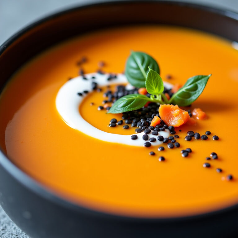 Sopa de Cenoura e Laranja com Cúrcuma: Um Abraço na Tigela