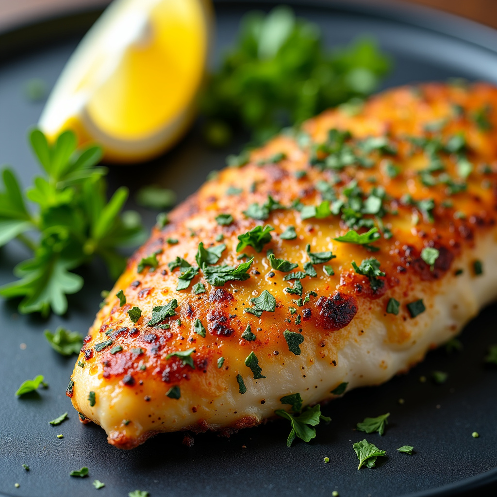 Foto da receita Filé de Frango com Crosta de Ervas e Molho de Iogurte