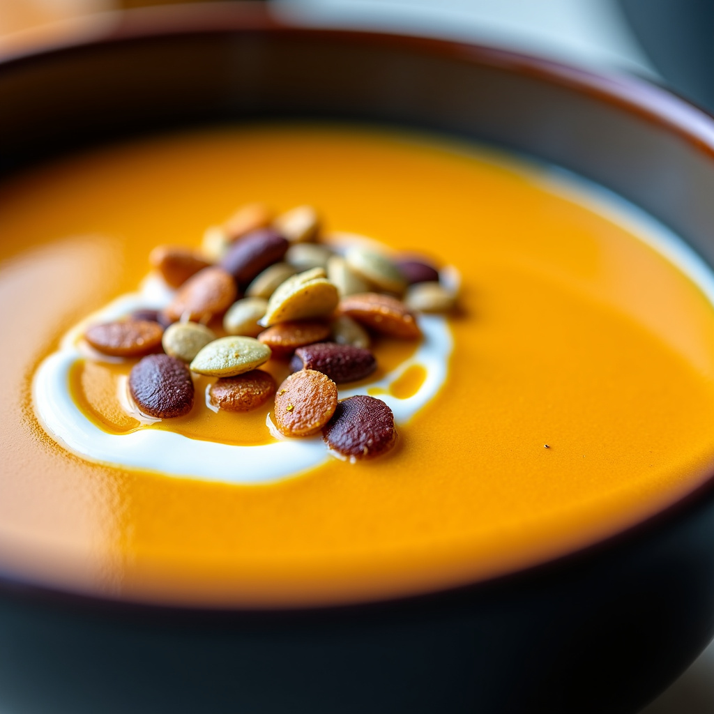 Foto da receita Sopa de Abóbora Cabotiá com Cardamomo