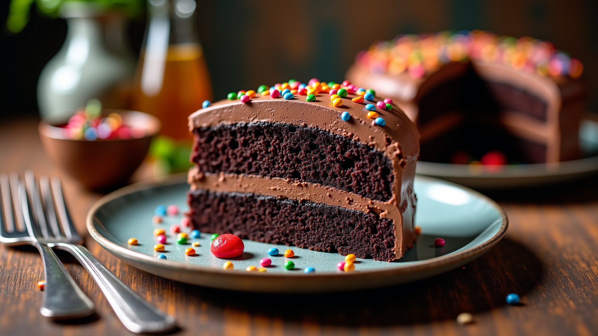 Foto da receita Bolo Depressão de Chocolate: Uma Receita Surpreendente Sem Leite, Ovos ou Manteiga