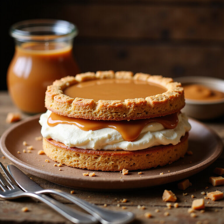 Torta Crocante de Doce de Leite