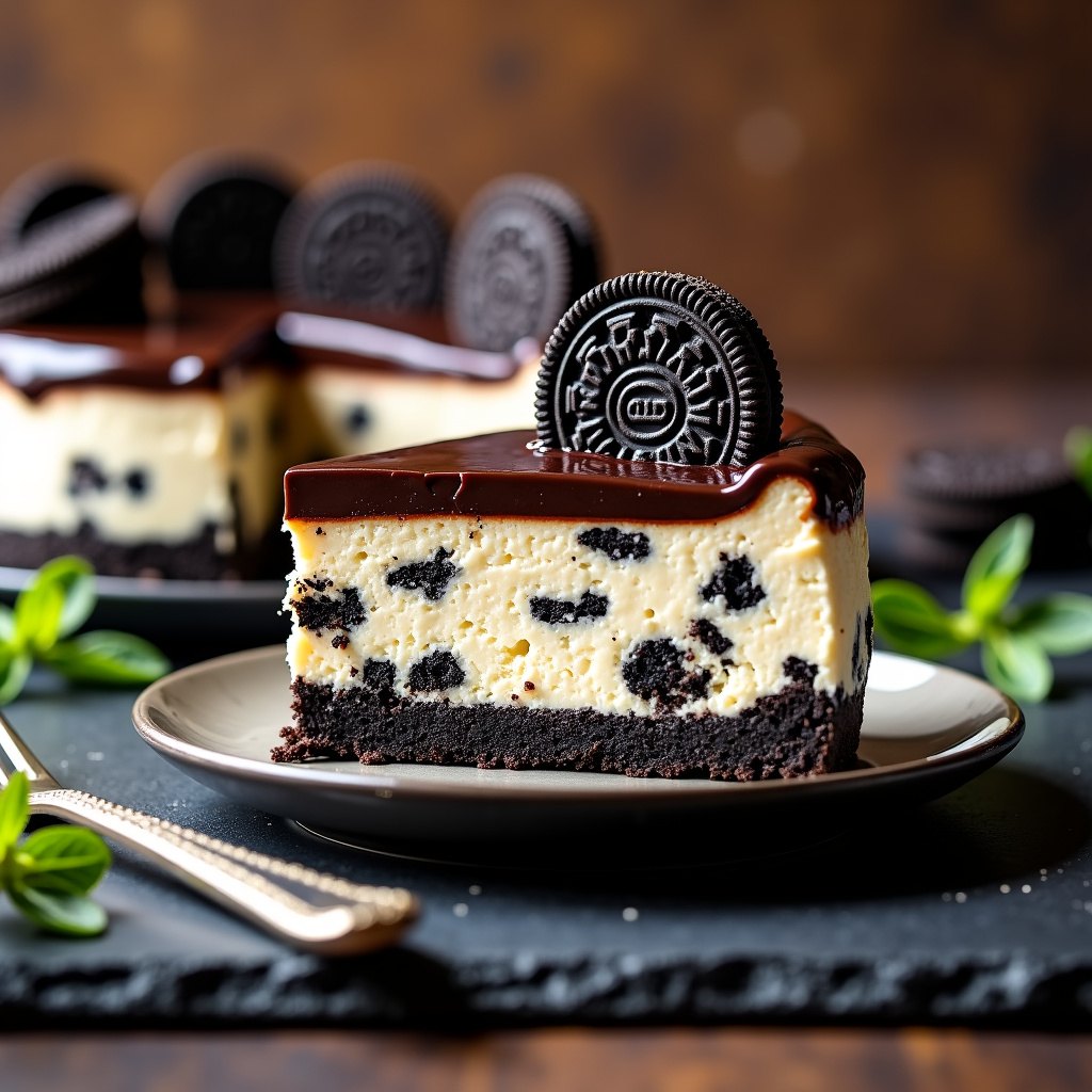 Foto da receita Cheesecake Fácil de Oreo: A Sobremesa Perfeita Sem Forno!
