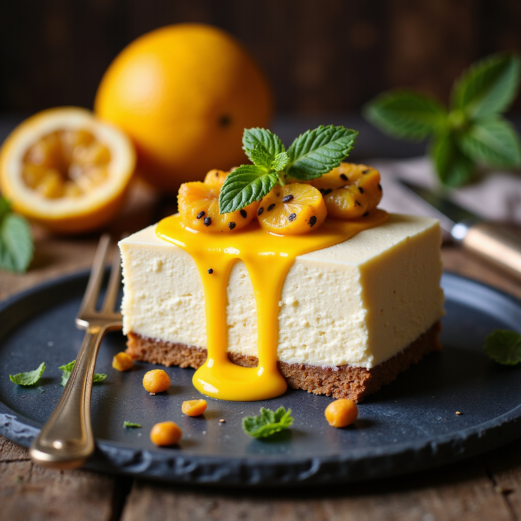 Foto da receita Cheesecake de Maracujá Cremoso e Irresistível