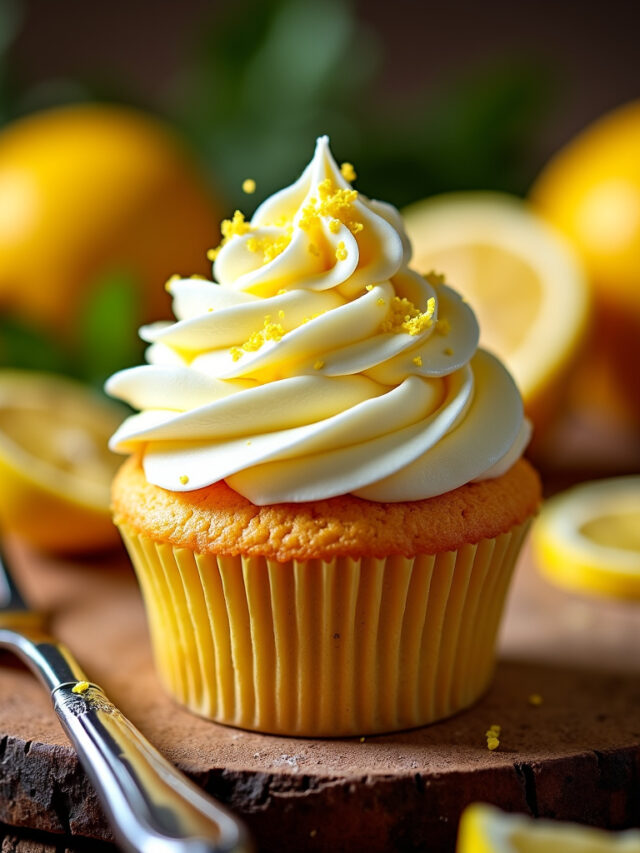 Cupcake de Limão com Recheio Cremoso