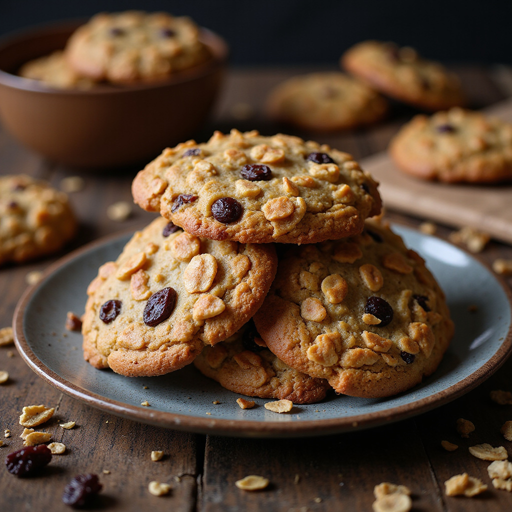 Foto da receita Cookies de Aveia e Passas