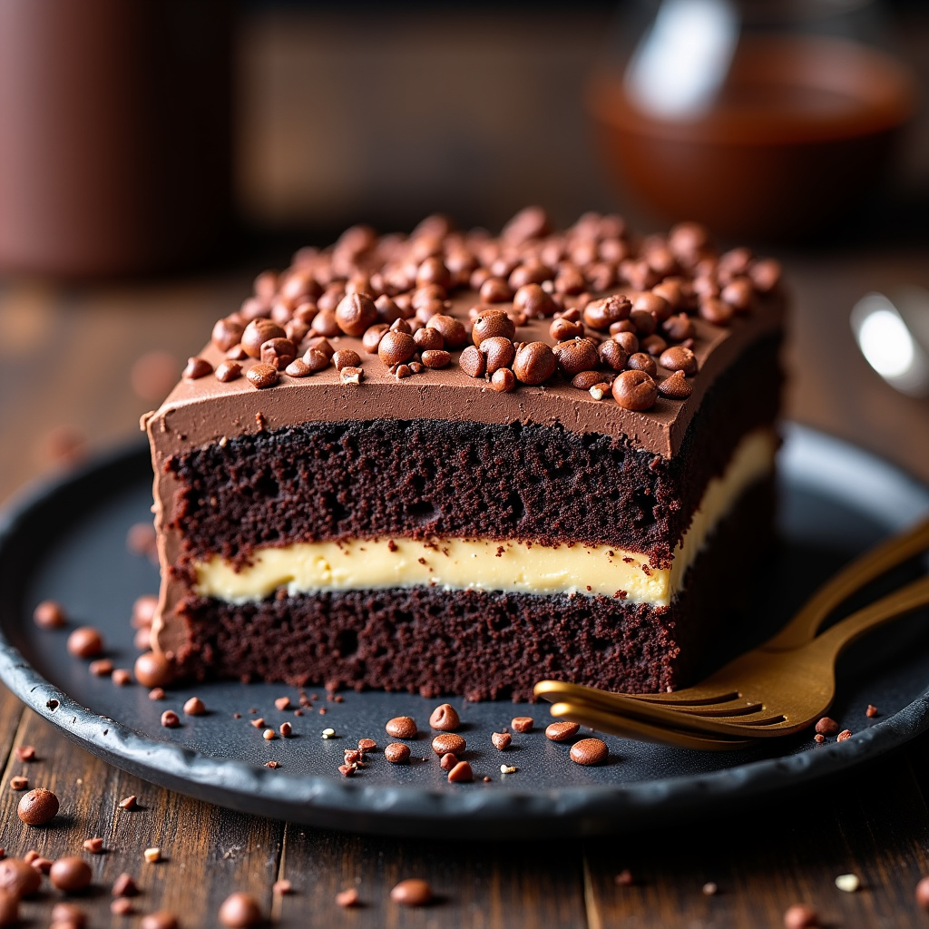 Foto da receita Bolo de Brigadeiro Cremoso: A Receita Definitiva