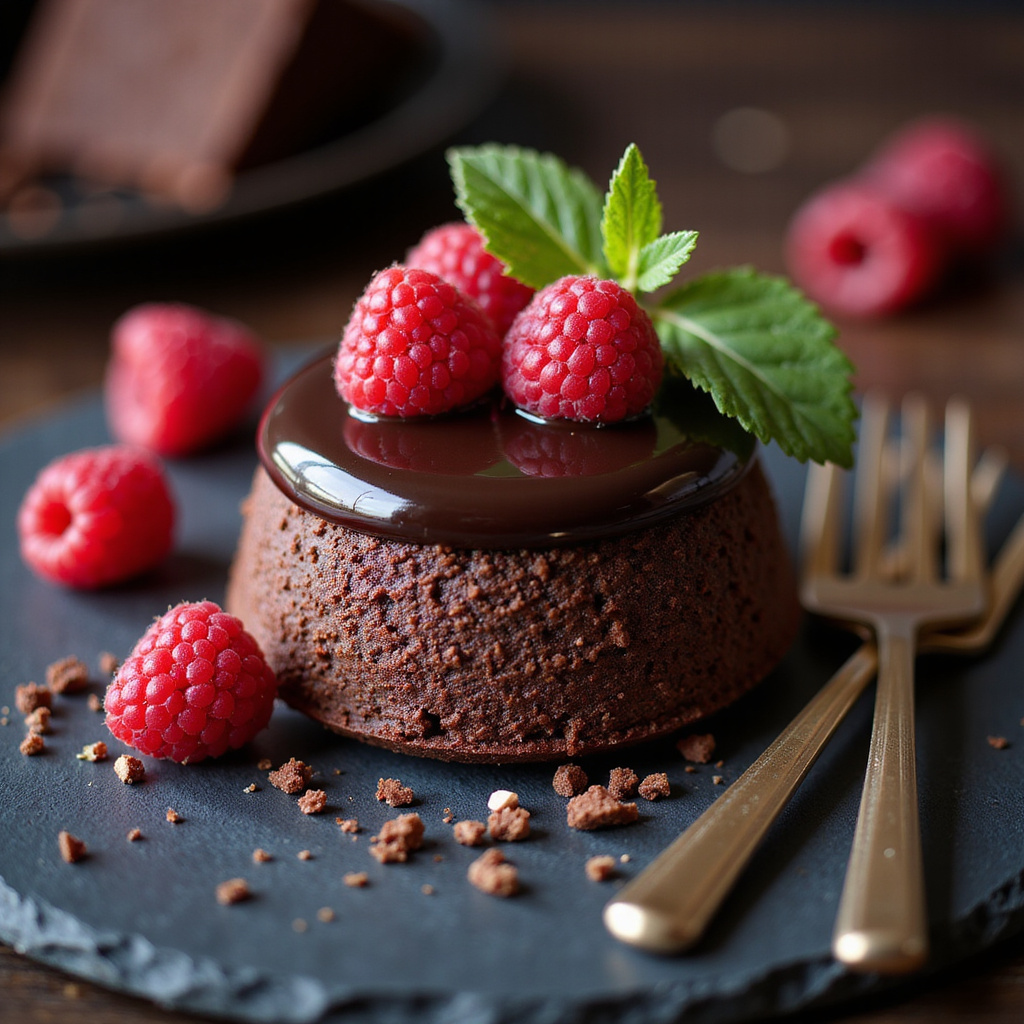 Foto da receita Bolo Fondant de Chocolate com Feijão: A Sobremesa que Vai te Surpreender