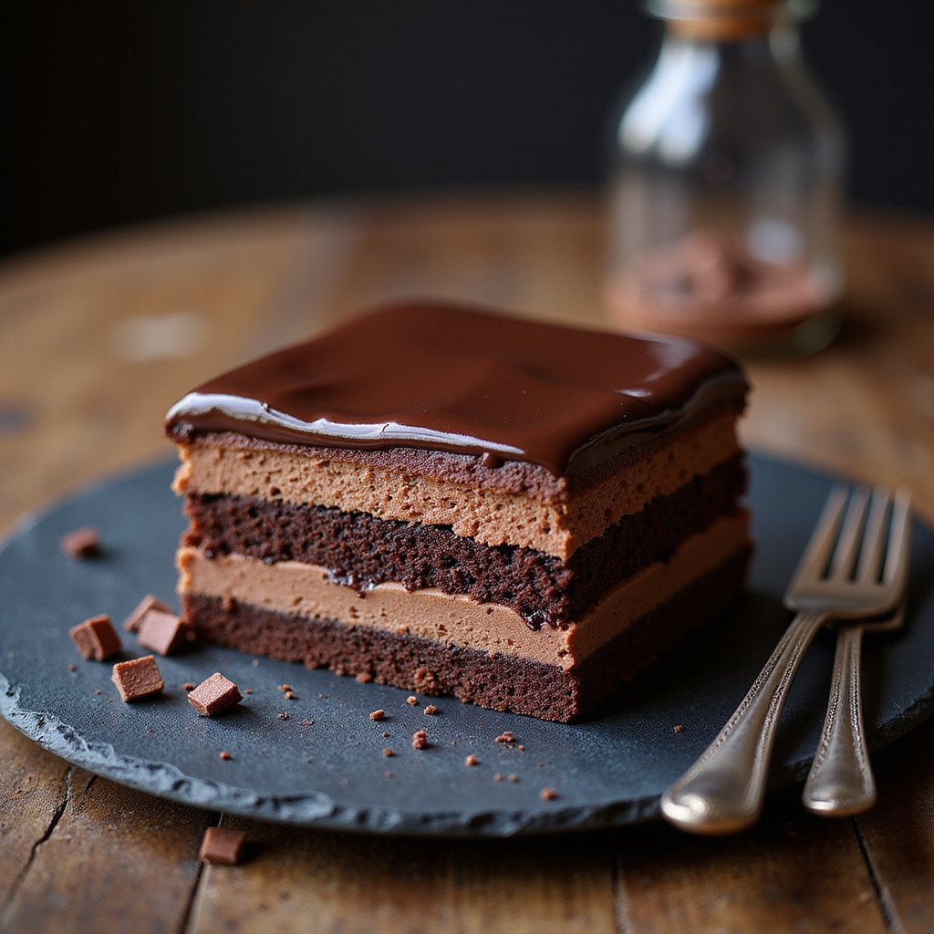 Foto da receita Bolo Húngaro Rigó Jancsi: Uma Delícia de Chocolate em Camadas