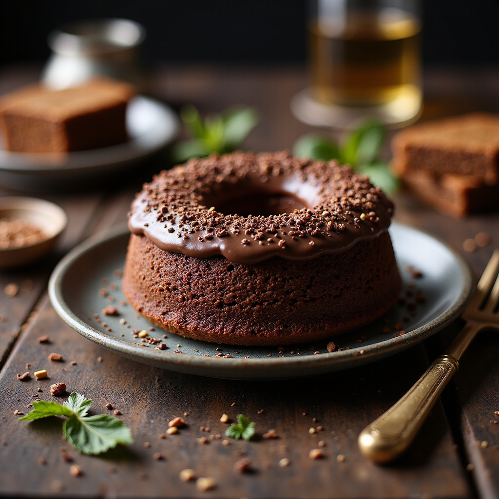Foto da receita Receita Completa de Bolo de Rum com Chocolate