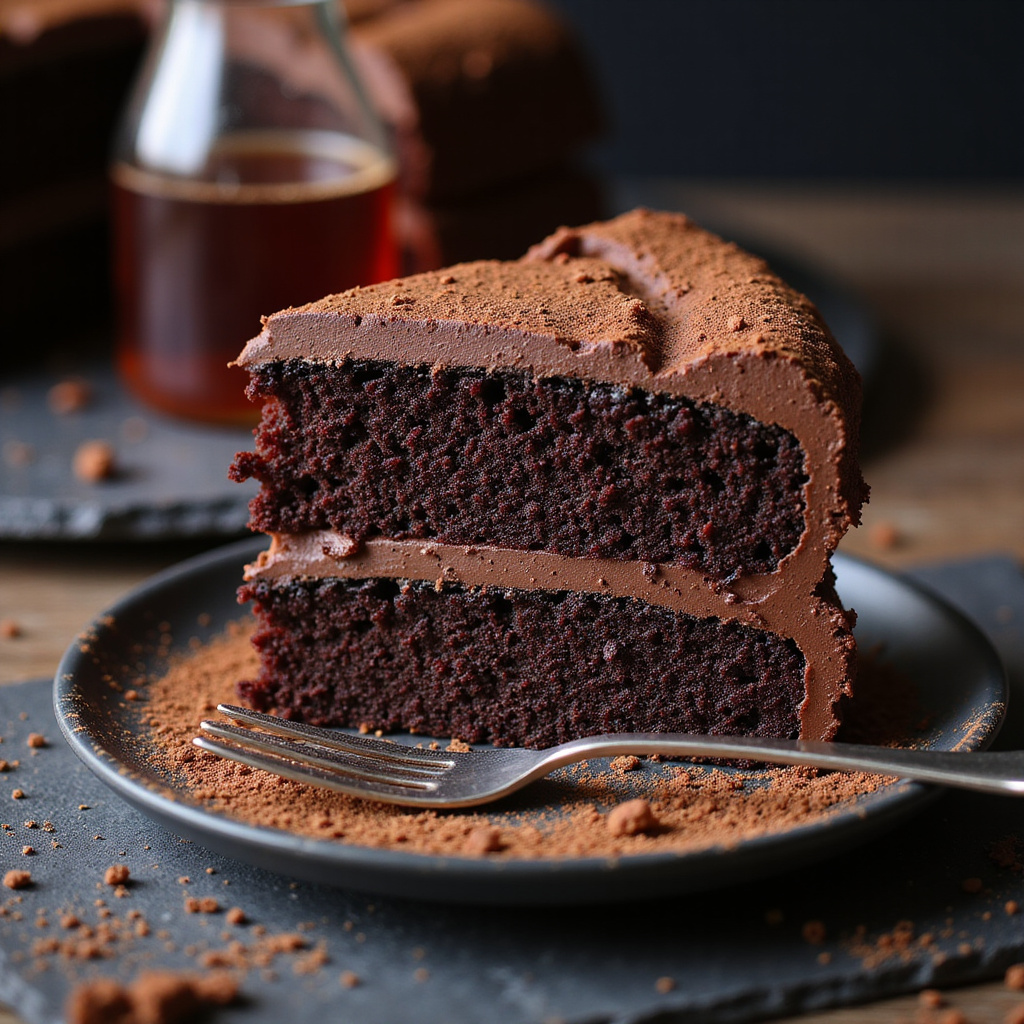 Foto da receita Wacky Cake: O Bolo Mágico Sem Ovo e Sem Leite