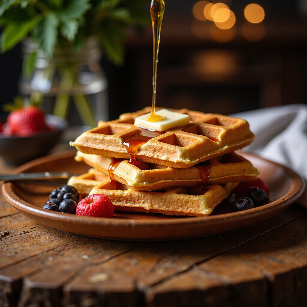 Foto da receita Receita de Waffle Simples e Rápido