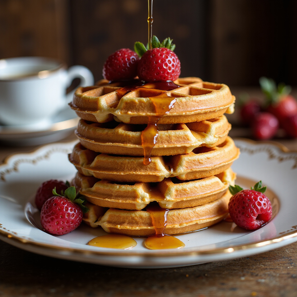 Foto da receita Receita de Waffle Simples