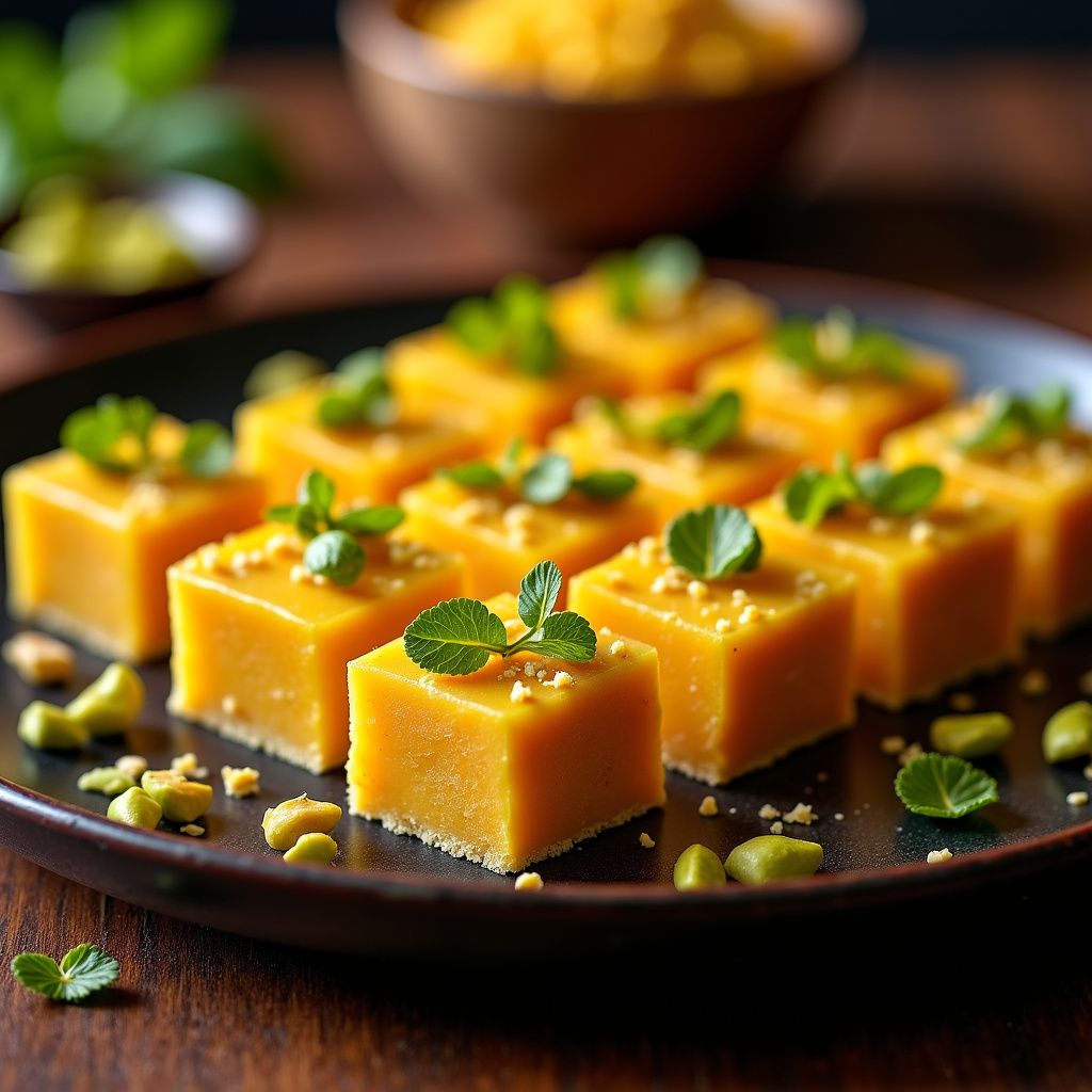 Foto da receita Besan Barfi Perfeito: O Doce Indiano que Derrete na Boca