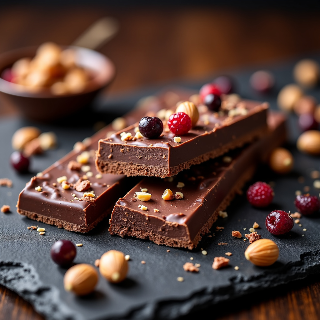 Foto da receita Barra de Chocolate Caseira: A Receita Mais Fácil do Mundo!