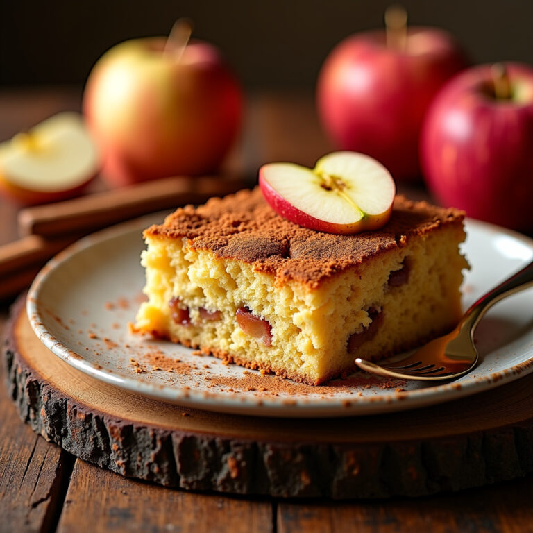 Bolo de maçã com canela