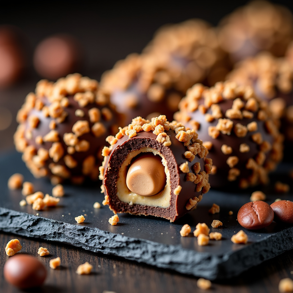 Foto da receita Bombom Ferrero Rocher Caseiro: Receita Fácil e Irresistível