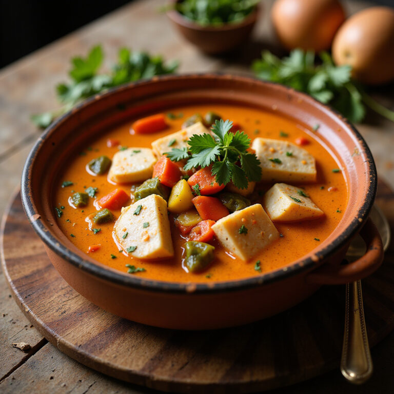 Moqueca de Peixe Baiana com Farofa de Dendê Moqueca de Peixe Baiana com Farofa de Dendê