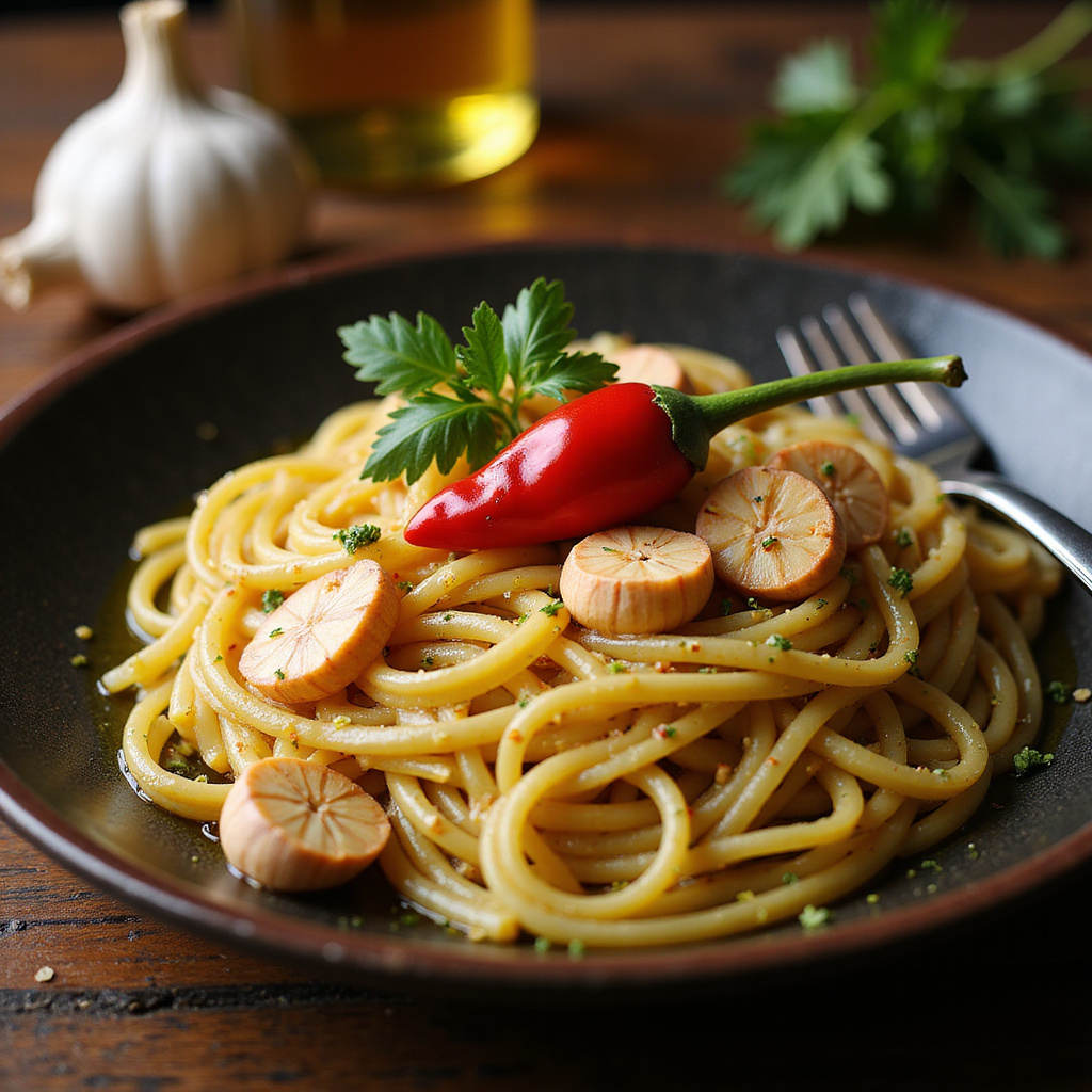 Foto da receita Espaguete ao Alho e Óleo: Receita Clássica e Rápida