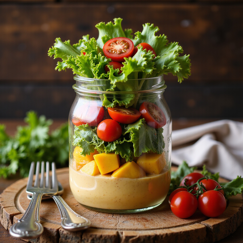 Foto da receita Salada Primavera com Molho de Mostarda