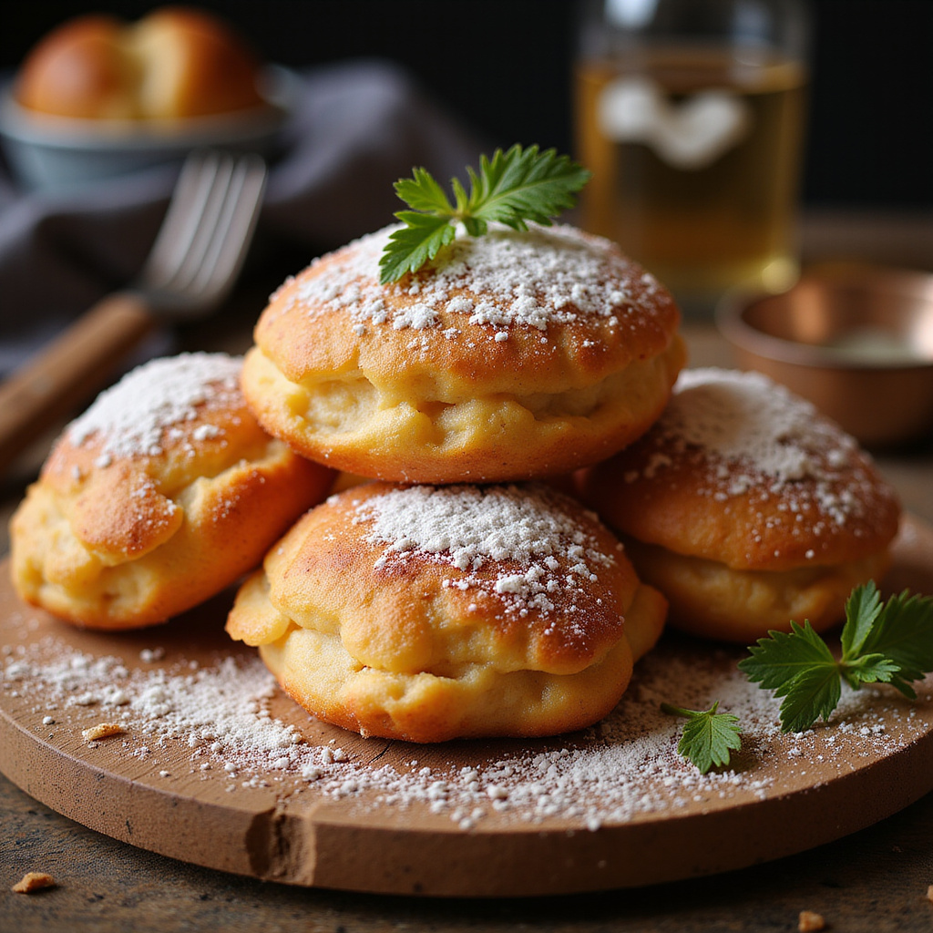 Foto da receita Bolinho de Vento Polvilhado: A Receita Perfeita para o Café da Tarde