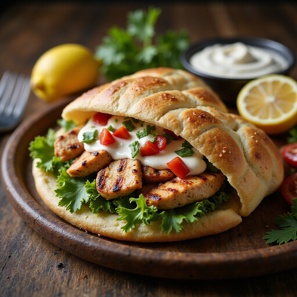 Foto da receita Shawarma de Frango Caseiro: Sabor do Oriente Médio na Sua Mesa!