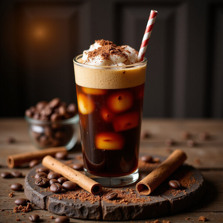 Café Gelado com Cacau e Especiarias