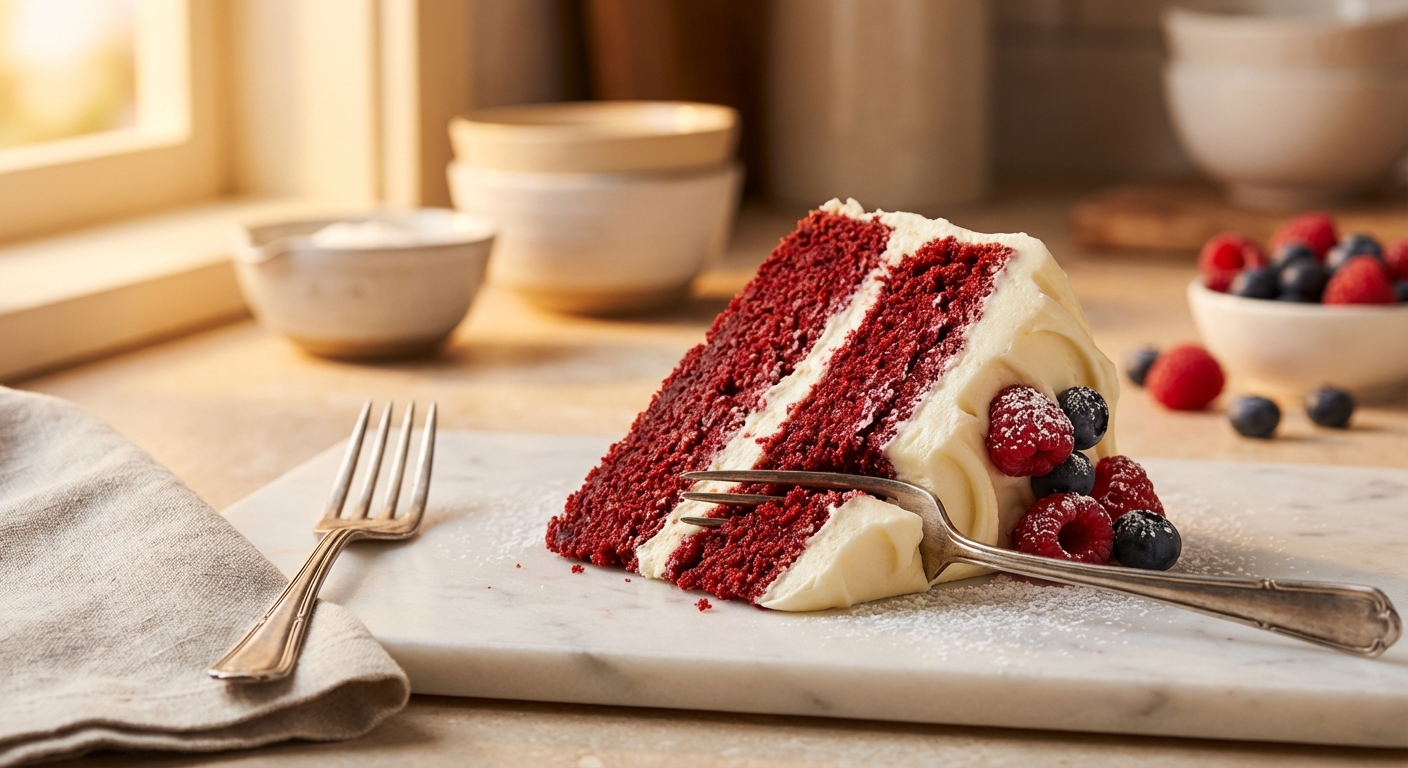 Foto da receita Bolo Red Velvet: A Receita Clássica e Irresistível