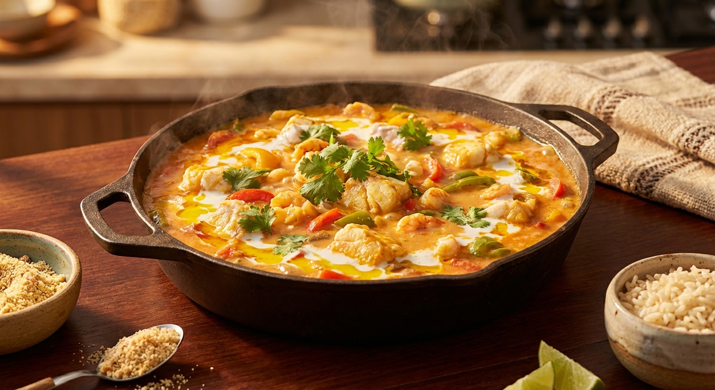 Foto da receita Moqueca Baiana com Leite de Coco Caseiro